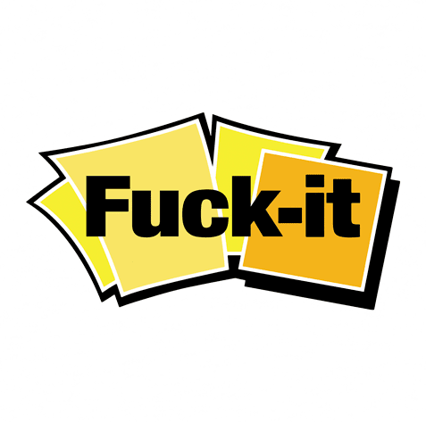 Funny Offensive fuck-it post-it note parody White t-shirt