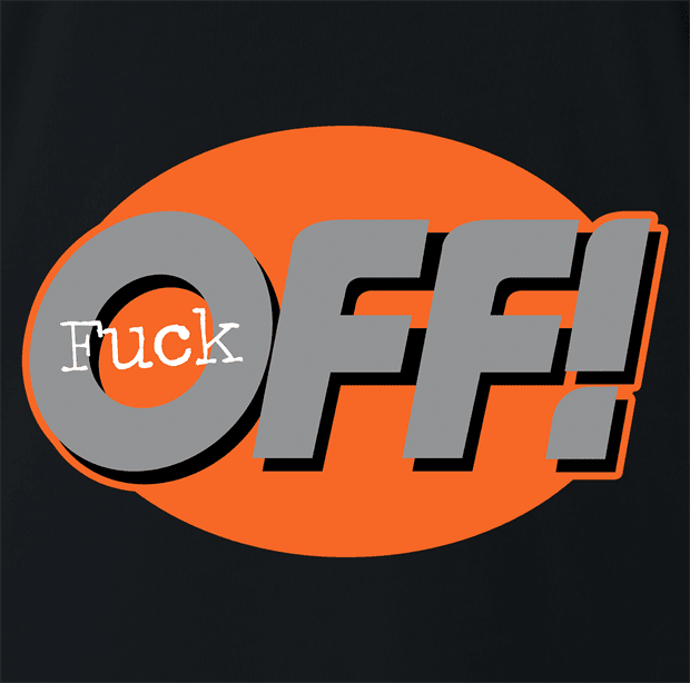 Funny F*ck Off! Mosquito Repellant Spray Parody Parody black t-shirt
