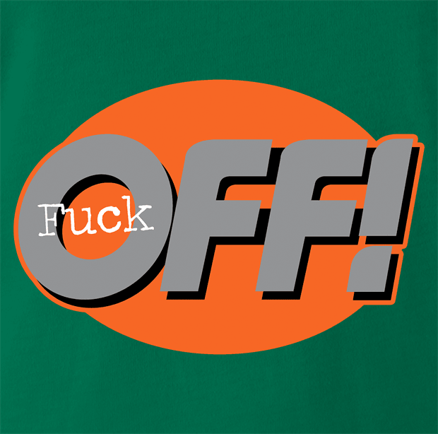 Funny F*ck Off! Mosquito Repellant Spray Parody Parody Kelly Green t-shirt