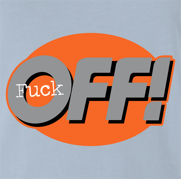 Funny F*ck Off! Mosquito Repellant Spray Parody Parody Light Blue Tee