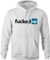 linked in fucked up offensive parody hoodie white 