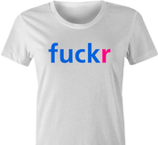 funny flickr Parody comedy t-shirt white women's