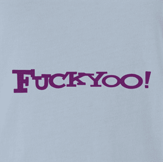 fuck you yahoo t-shirt light blue 