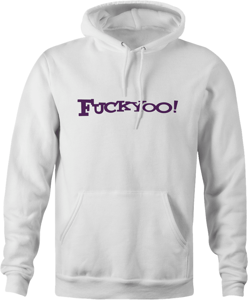 yahoo fu*kyoo white hoodie