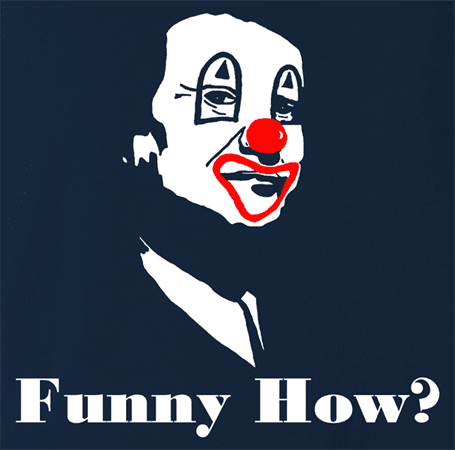 Funny how joe pesci goodfellas - like a clown navy blue  t-shirt
