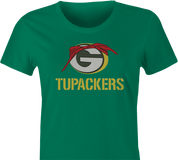Funny Green Bay Packers 2pac mash up women's t-shirt