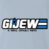 Funny Israel IDF GI Joe Parody t-shirt light blue