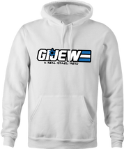 Funny Israel IDF GI Joe Parody white hoodie
