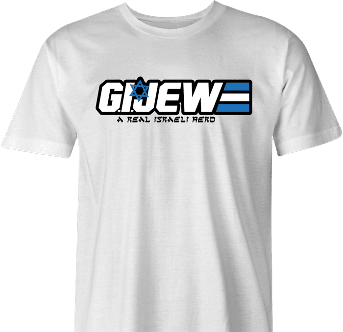 Funny Israel IDF GI Joe Parody men's t-shirt white 