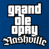 Funny GTA Nashville grand ole opry parody t-shirt royal blue