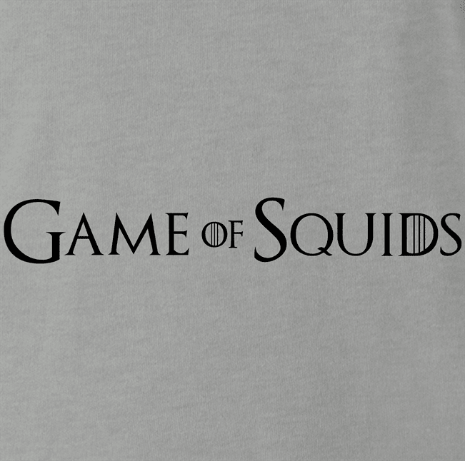 Funny Squid Game, GoT, Game Of Thrones Mashup Parody Ash Grey T-Shirt