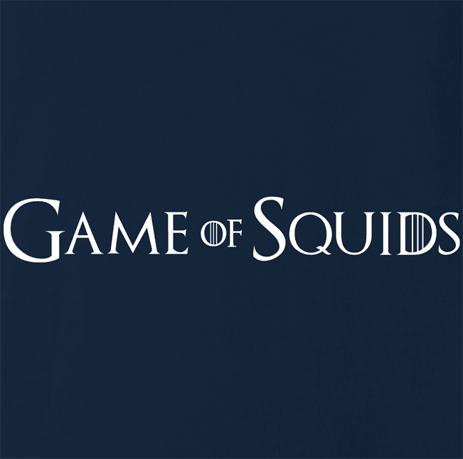 Funny Squid Game, GoT, Game Of Thrones Mashup Parody Navy T-Shirt