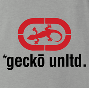 Gecko car insurance and Ecko Apparel funny t-shirt men's ash