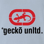 Gecko car insurance and Ecko Apparel funny t-shirt men's light blue  