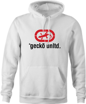 Gecko car insurance and Ecko Apparel funny hoodie men's white  