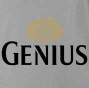 Funny Genius guinness beer men's ash t-shirt 