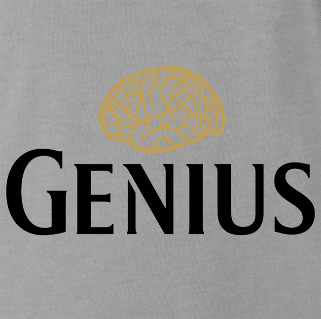 Funny Genius guinness beer men's ash t-shirt 