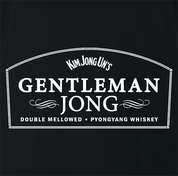 Gentleman Jong Jack Daniels Gentleman Jack Kim Jong Un North Korea parody t-shirt black 