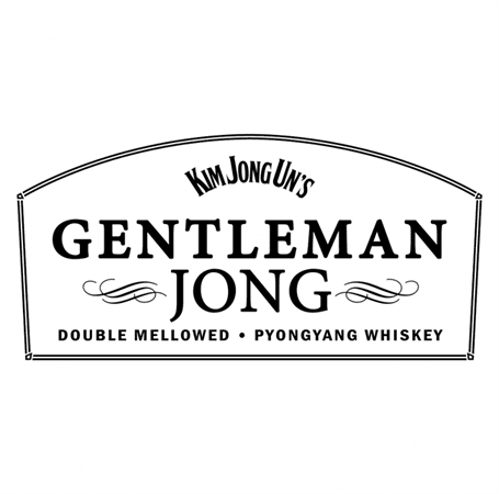 Gentleman Jong Jack Daniels Gentleman Jack Kim Jong Un North Korea parody t-shirt white 