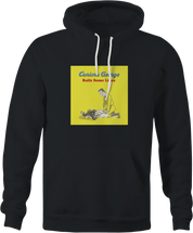 funny cocaine george monkey men's black parody hoodie