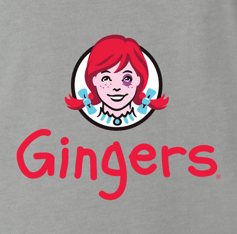 Funny Gingers Red Head ash grey T-shirt