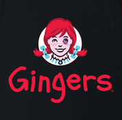 Funny Gingers Red Head black T-shirt