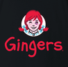 Funny Gingers Red Head black T-shirt