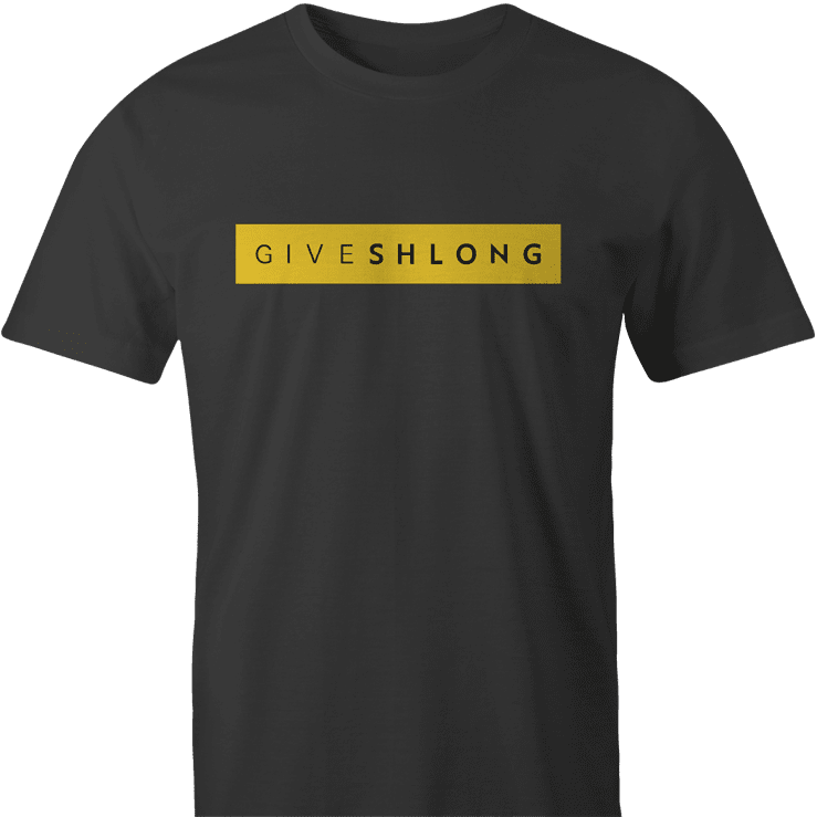 Funny give shlong live strong parody men's t-shirt