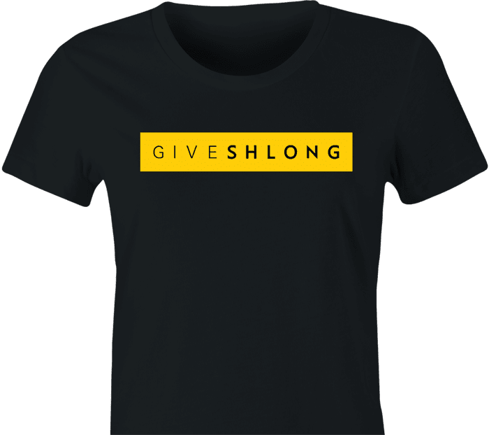 Funny give shlong live strong parody women's t-shirt