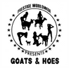 Funny Goats and Hoes farm white tee