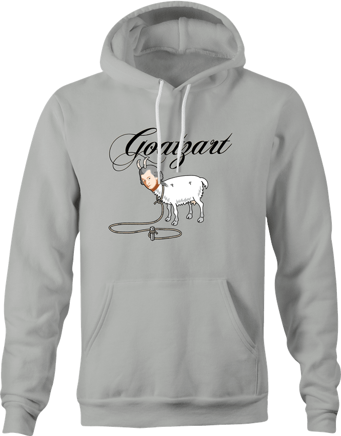 Funny Mozart is The Goat Mashup Parody Parody T-Shirt Ash Grey Hoodie