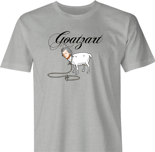 Funny Mozart is The Goat Mashup Parody Parody Men's T-Shirt