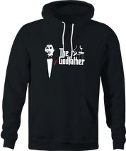 funny Old School Godfather Mitch Martin black hoodie
