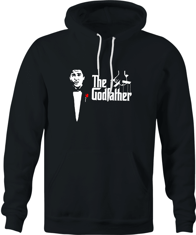funny Old School Godfather Mitch Martin black hoodie
