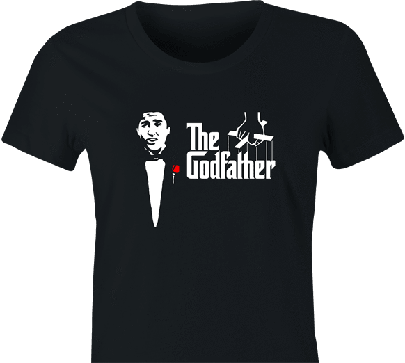 funny Old School Godfather Mitch Martin women's black