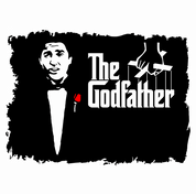 funny Old School Godfather Mitch Martin white tee