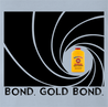 Funny Gold Bond James Bond Mashup t-shirt light blue