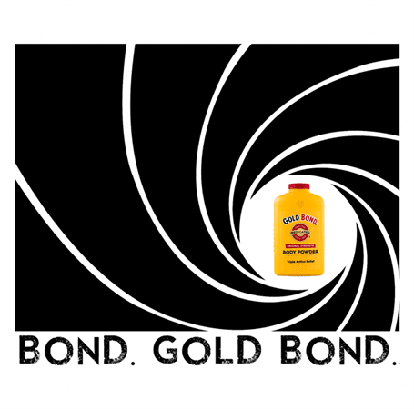 Funny Gold Bond James Bond Mashup white