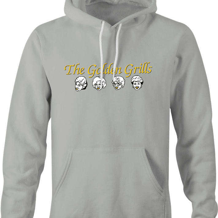 funny Golden Girls TV Sitcom and Grills For Teeth Parody Mashup t-shirt Ash Grey hoodie