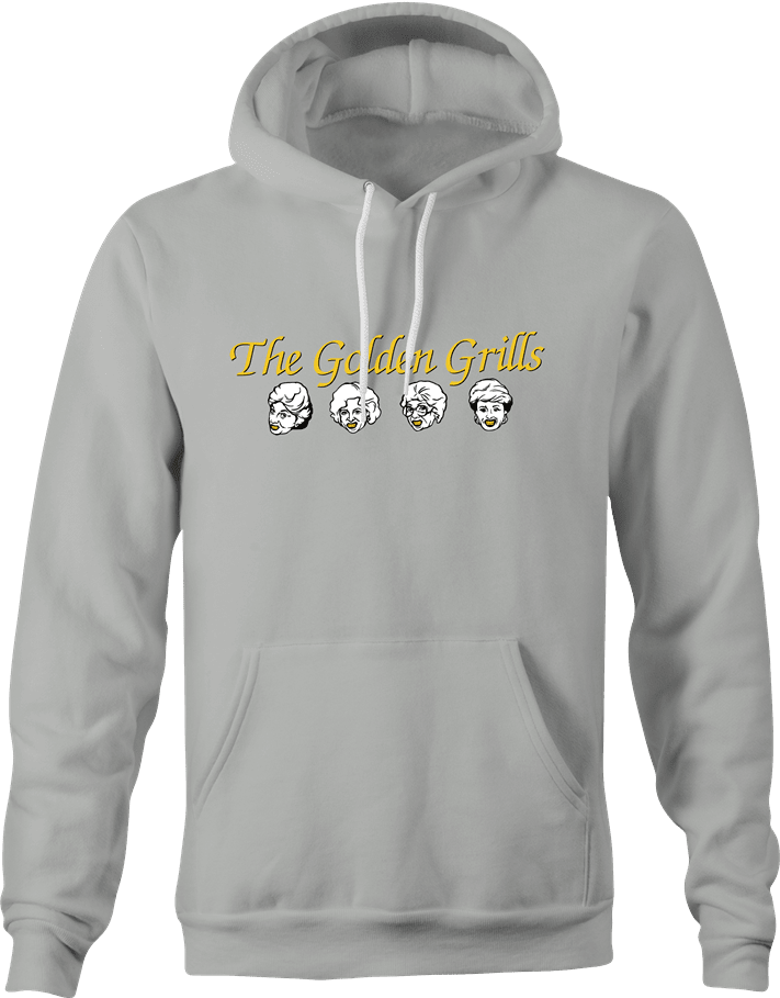funny Golden Girls TV Sitcom and Grills For Teeth Parody Mashup t-shirt Ash Grey hoodie