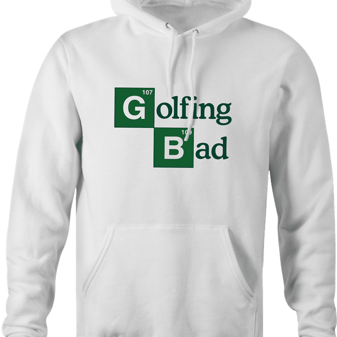 Funny Golfing Bad Golfer Breaking Bad Parody white hoodie