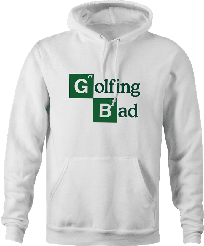 Funny Golfing Bad Golfer Breaking Bad Parody white hoodie