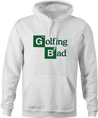 Funny Golfing Bad Golfer Breaking Bad Parody white hoodie