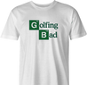 Funny Golfing Bad Golfer Breaking Bad Parody White Men's T-Shirt