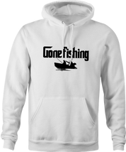 Funny Gone Fishing | Sleeps with the Fish Mafia Mob Parody white hoodie