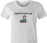 Funny Gone Phishing Hacker Parody white women's t-shirt