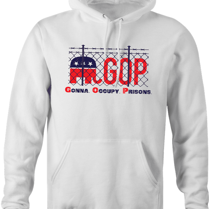 funny Impeach Trump Republican GOP political parodys t-shirt white men's hoodie