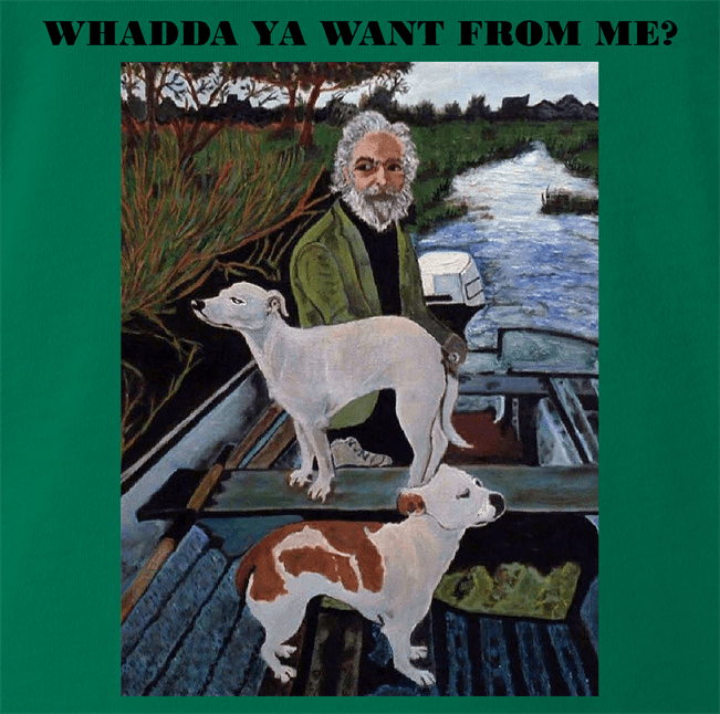 Funny Goodfellas Dog Painting - Tommy's Mother's House Parody Kelly Green T-Shirt
