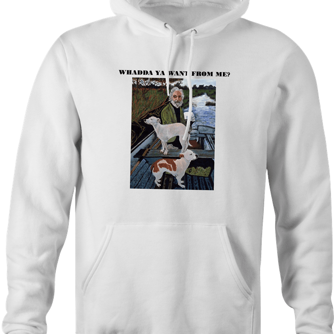 Funny Goodfellas Dog Painting - Tommy's Mother's House Parody White Hoodie