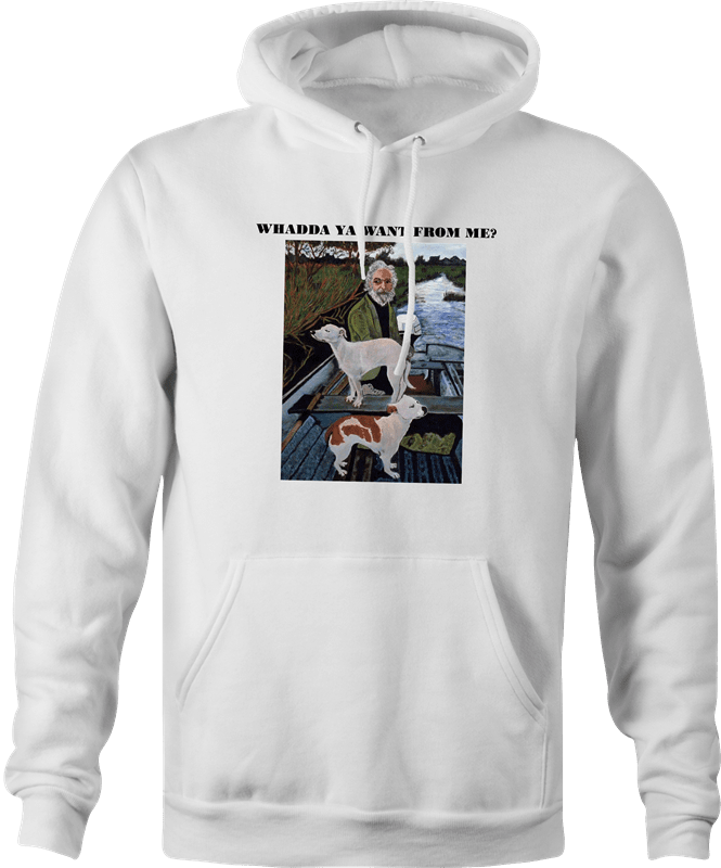 Funny Goodfellas Dog Painting - Tommy's Mother's House Parody White Hoodie